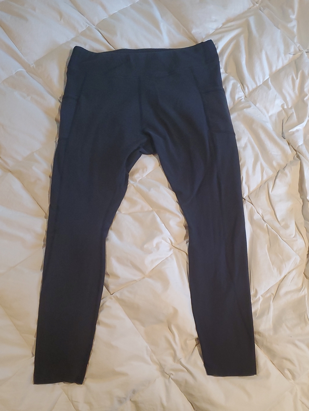 Pact Black Organic Cotton Active Leggings with Side Pockets XXL